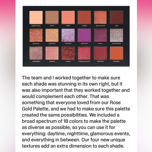 HUDA BEAUTY Desert Dusk Palette - Rich Purple Tones - Picture 4 of 4